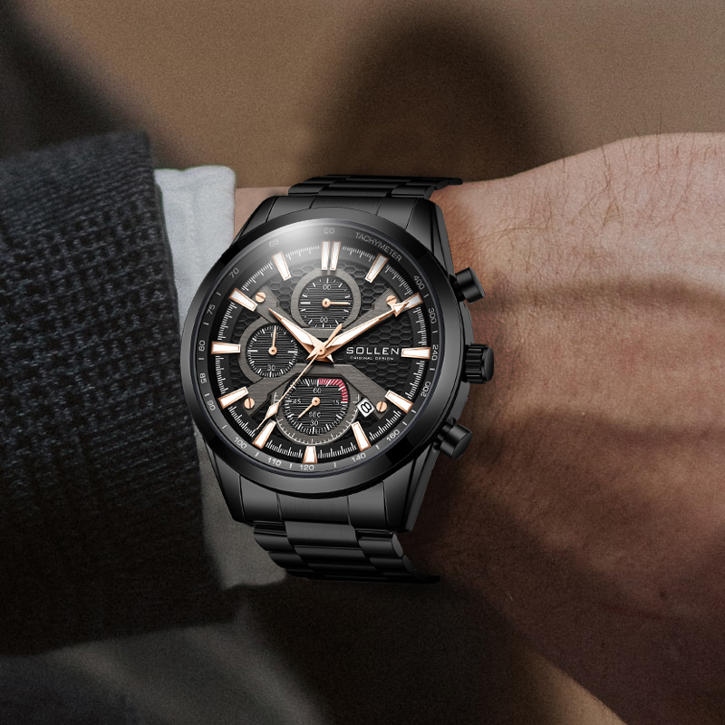 Resistance Band - Reloj de cuarzo estilo militar para