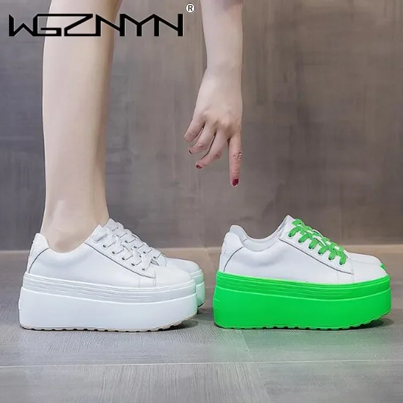 Skateboard - Zapatos Casuales de Mujer de Cuero