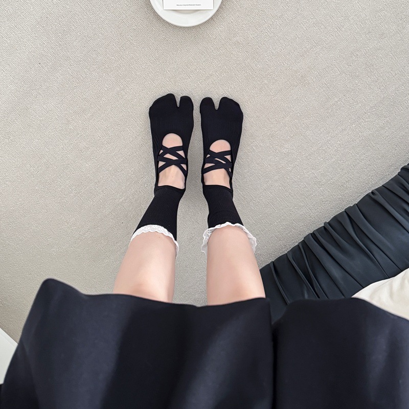 Calcetines de yoga con borde d - Yoga Mat reseña y precio