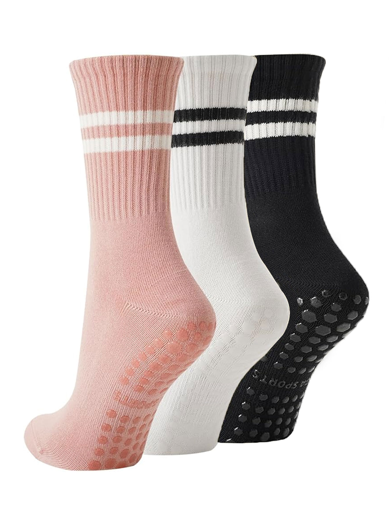 3 pares de calcetines de yoga, - Jump Rope reseña y precio
