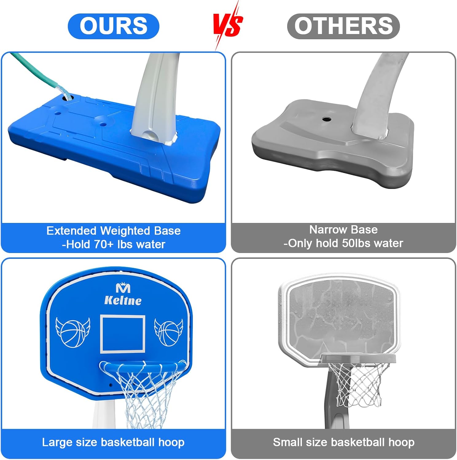 Aro de Baloncesto Grande para  - Basketball Hoop reseña y precio