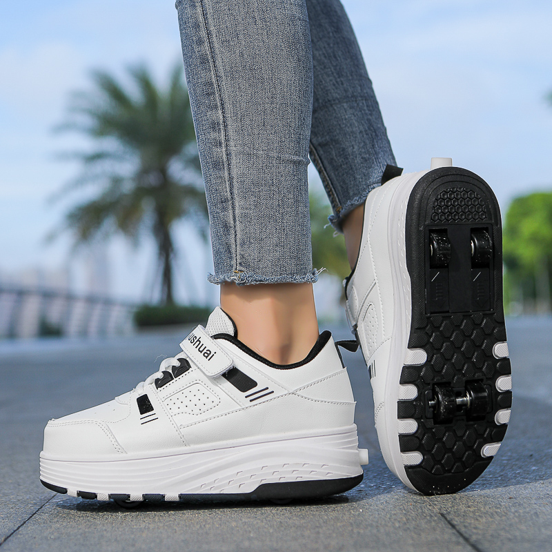 Zapatillas con ruedas retrácti - Skateboard reseña y precio