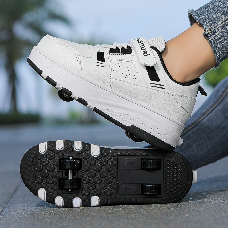 Zapatillas con ruedas retrácti - Skateboard reseña y precio