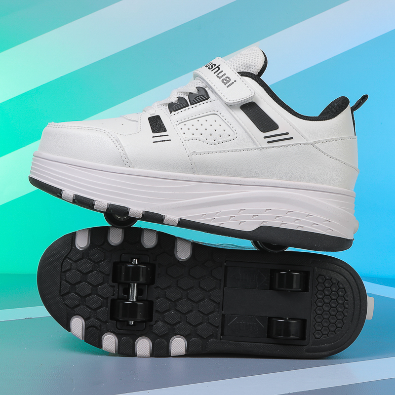 Zapatillas con ruedas retrácti - Skateboard reseña y precio