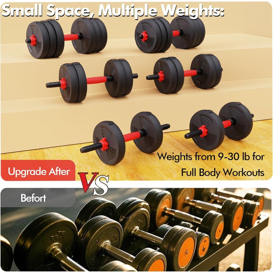 Juego de mancuernas ajustables - Dumbbell Set reseña y precio