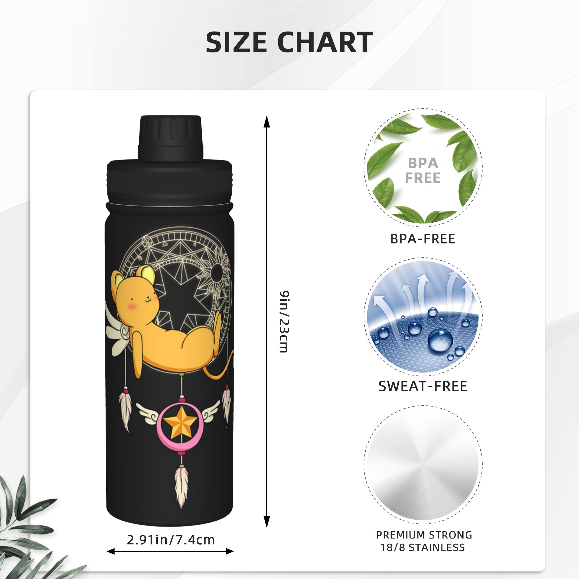 Taza deportiva aislada de 18 o - Sports Water Bottle Insulated reseña y precio