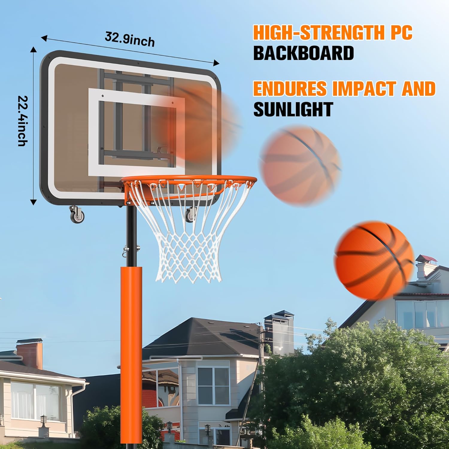 Aro de Baloncesto Portátil Aju - Basketball Hoop reseña y precio