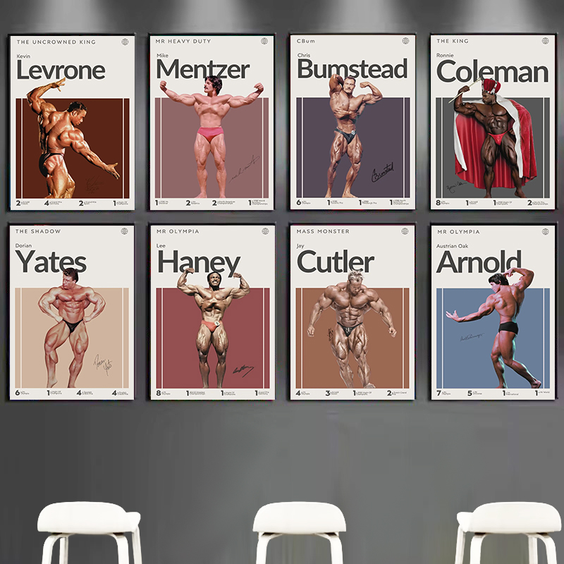 Póster de culturista de motiva - Sports Equipment Poster reseña y precio